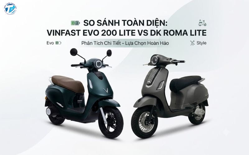 So Sánh Vinfast Evo 200 Lite Và Dk Roma Lite